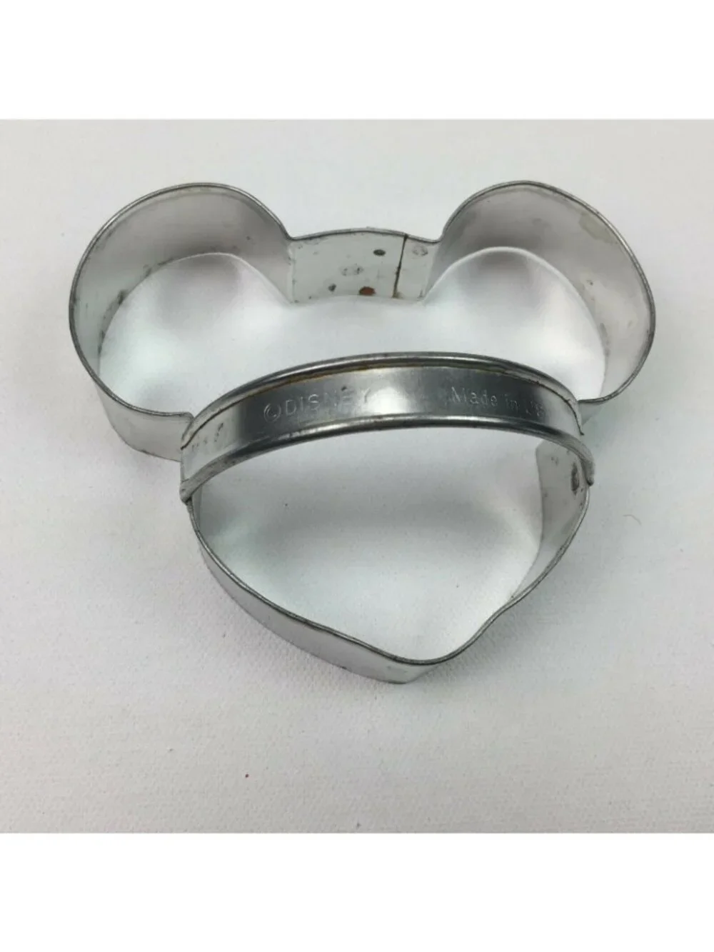 Disney Mickey Mouse Head Face Set 2 Metal Cookie Cutters Egg Ring Kitchen Baking